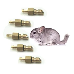 S218 Brass Automatic Water Feeder Quail Mouse Bunny Chinchilla Drinking Brass Nipple Drinker Breeding equipment 50pcs/lot