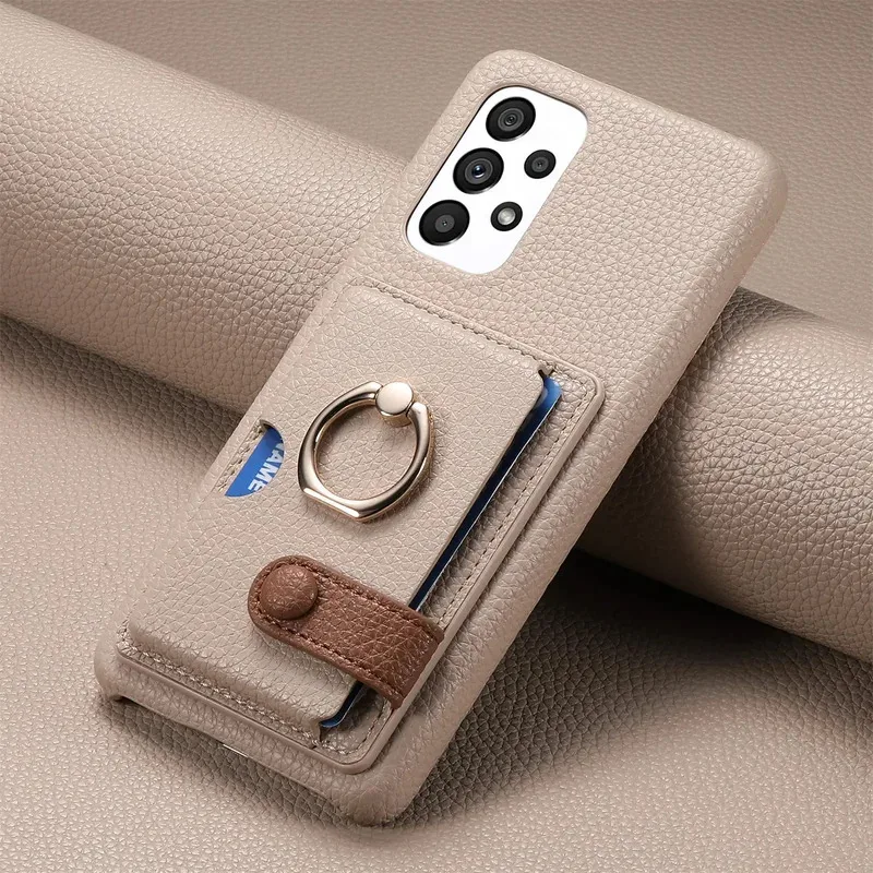 Leather Phone Case for Samsung S25 Edge S23 S21 FE S24 Ultra S22 Plus A17 A07 A06 A56 A16 A25 A36 A55 Cards Solt Wallet Cover
