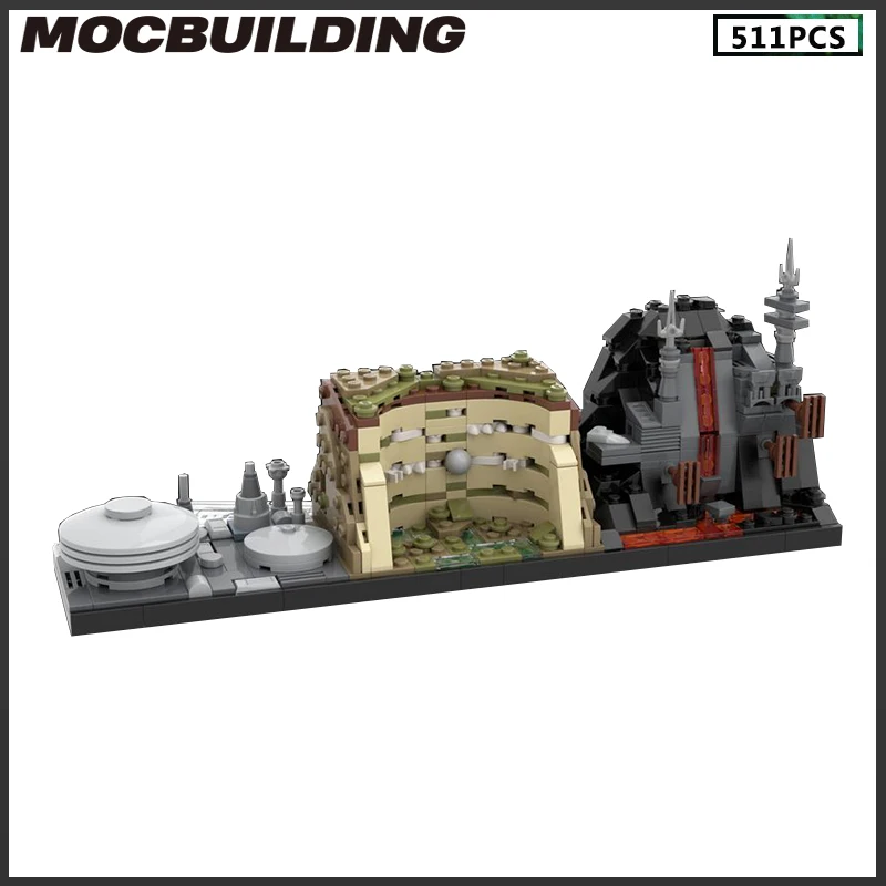 Moc Bausteine Architektur Skyline Serie Filmszene Modell Sammlung DIY Ziegel Straßenbild kreative Montage Spielzeug Geschenk