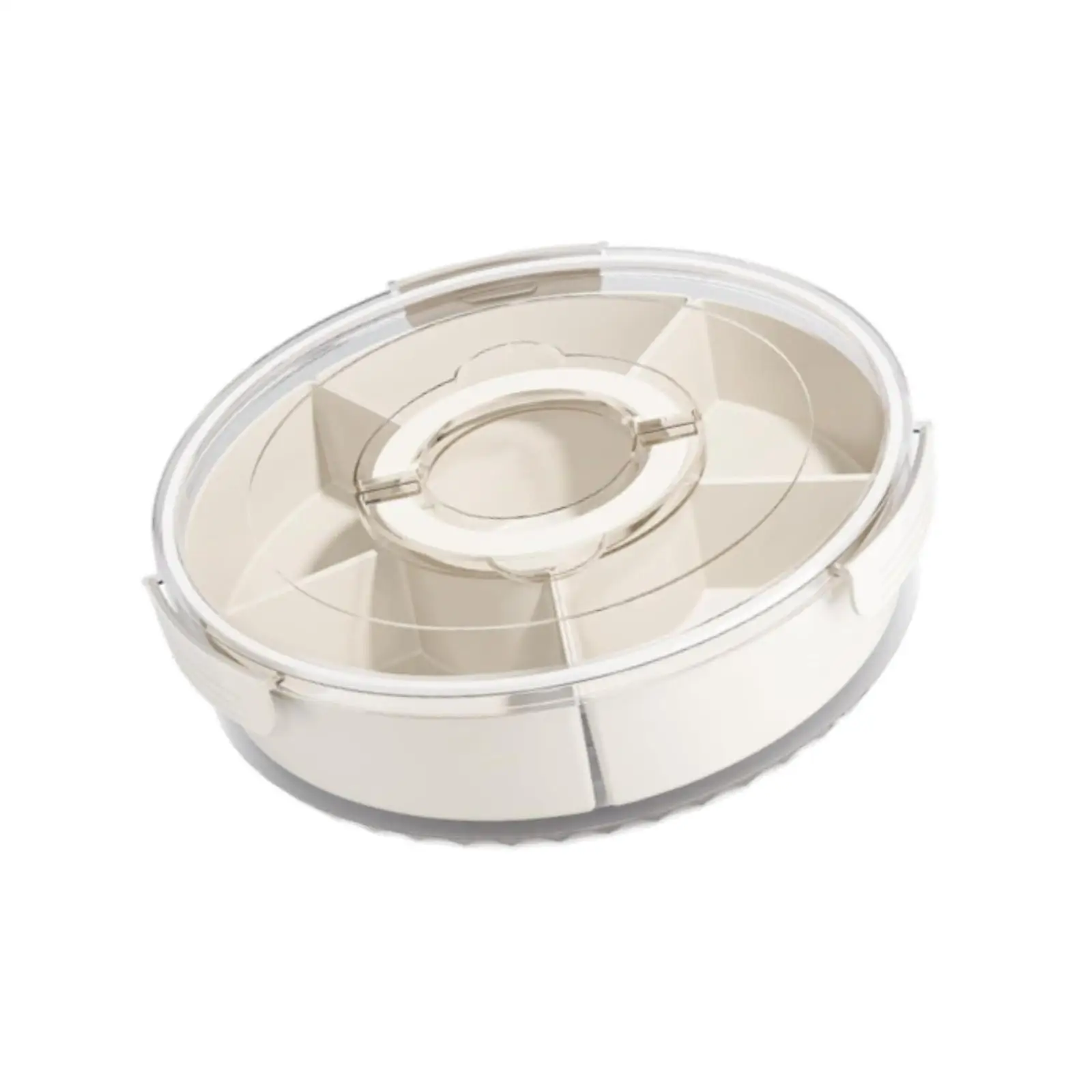 Dried Fruit Salad Plate with Lid Serving Tray for Cookies Appetizer Cabinet