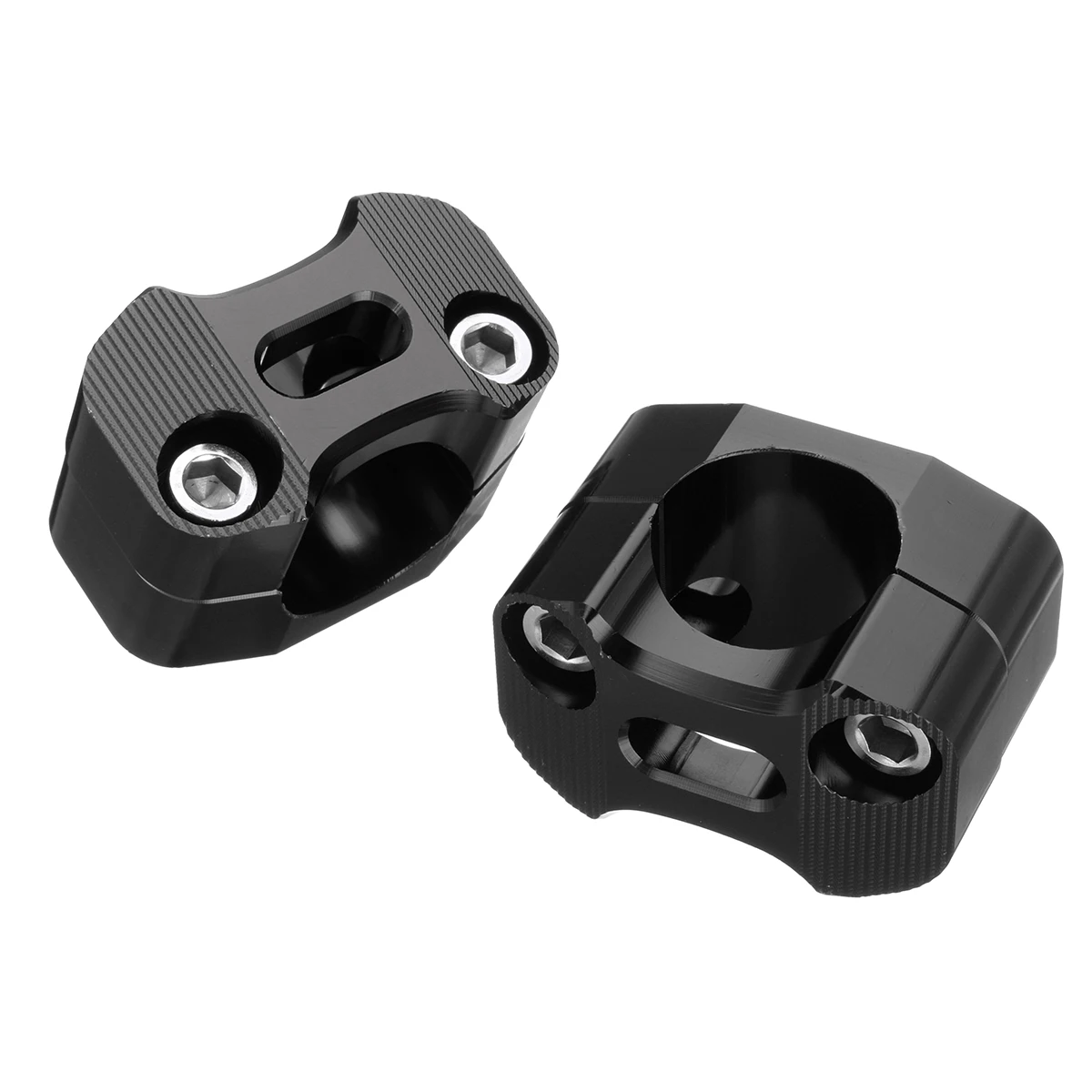 

1 Pair 22Mm To 28Mm Handlebar Mount Adapter Clamp For Dirt Bike Atv Pit Bike Bar Riser Conversion Easy Install Black