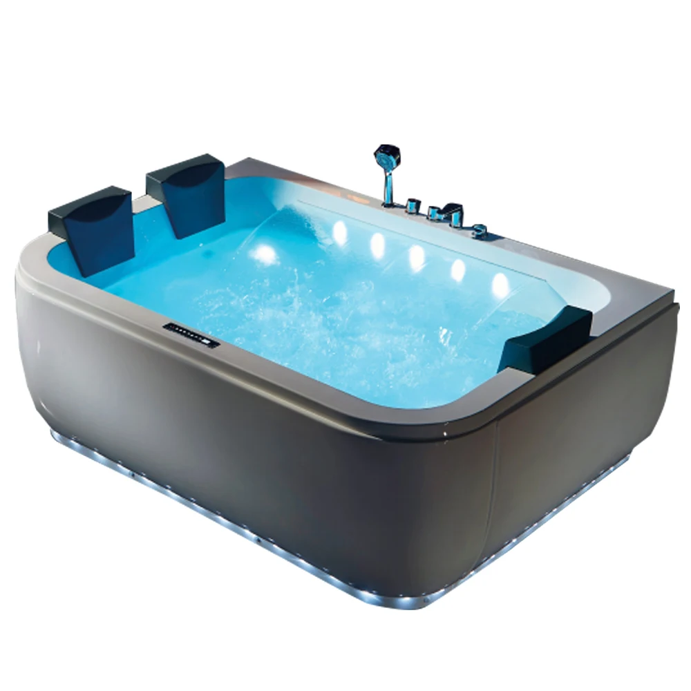 &c Customizable  Smart Waterfall Massage Acrylic Bathtub Modern Design Multi-Functional Indoor Whirlpool Wholesale