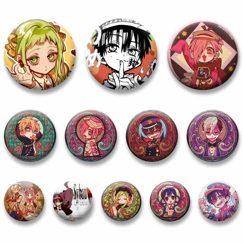 Anime T-Toilet-bound H-Hanako-kun Plastic Pins Yashiro Nene Cartoon Brooch Collection Kawaii Badges Bag Hat Ornament Friend Gift