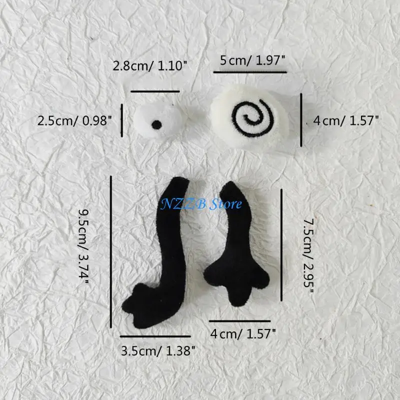 T21F الأطفال لتقوم بها بنفسك لوازم الدمية كرة الفحم مقلة العين/الأطراف شكل يزين أدوات الخياطة