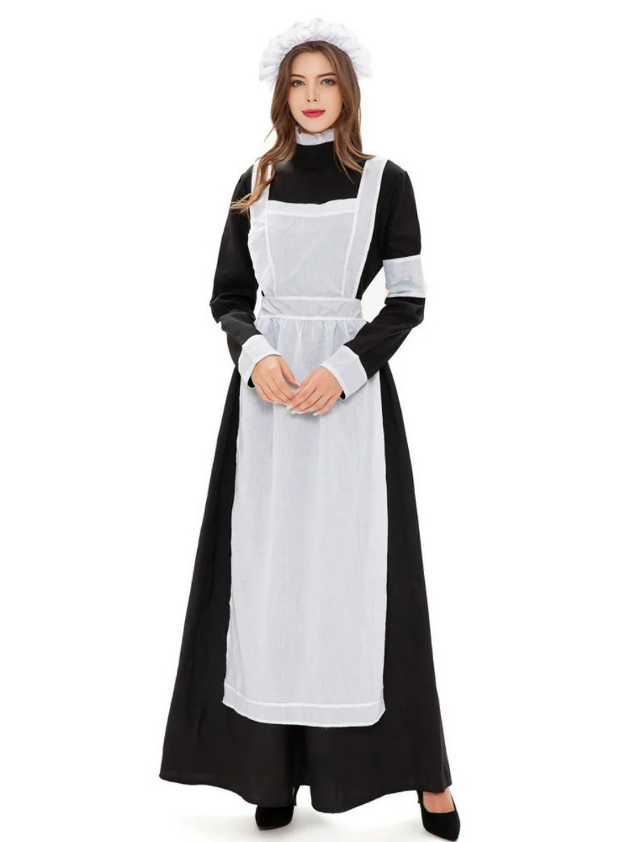 مجموعة أزياء الهالوين التأثيرية للصليب الأحمر الاسمي لمرحلة الأداء ملابس نسائية تقليدية عرقية بوليستر ربيع 2025 #2