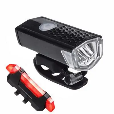 

USB Rechargeable LED Bicycle Light Set Waterproof Bike Rear Tail Light Front Tail Light