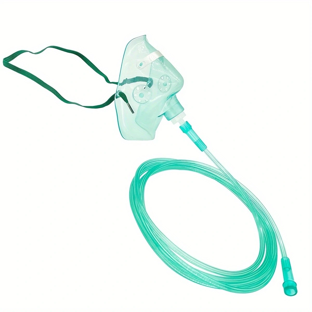 Sauerstoffmaske für Erwachsene, Standard-Sauerstoffmaske mit 6,6 Zoll Schlauch und verstellbarem Gummiband – Detail 1