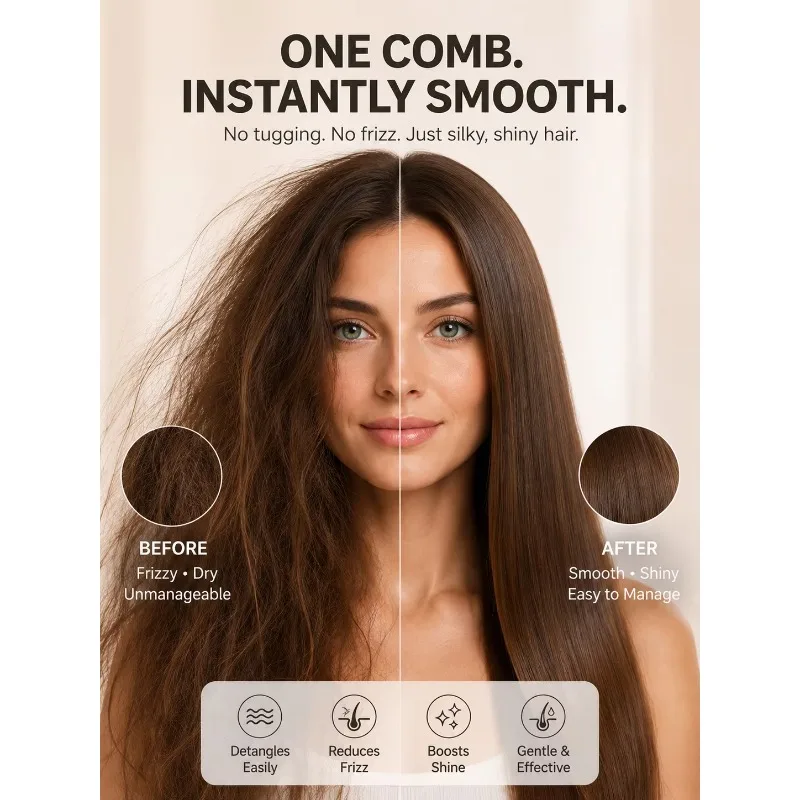Rechargeable Electric Spray Air Cushion Comb Retractable Self-Cleaning Scalp Massage Hair Brush For Women