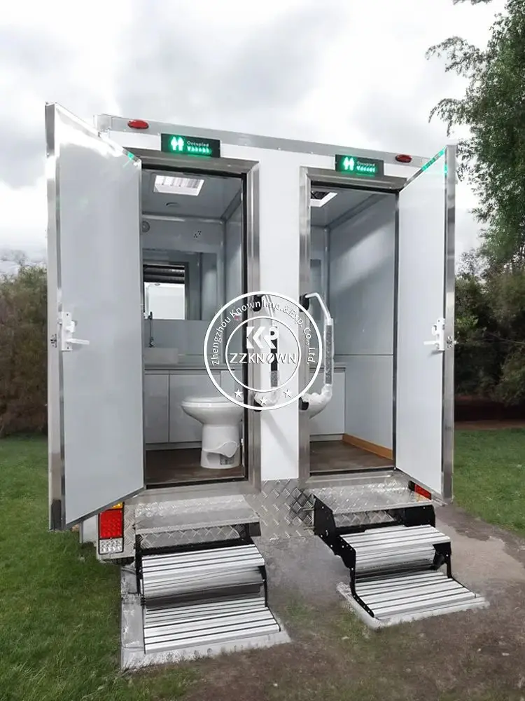 DOT Luxury Portable Trailer Toilet Portable Bathroom Toilet with Shower for Sell USA