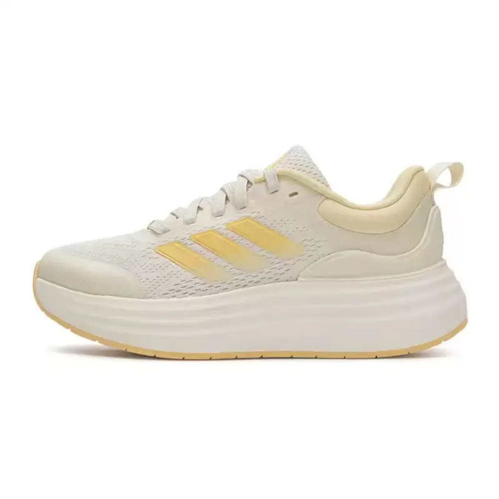 adidas NORA SHELL Comfortable and Versatile Low-Top Casual Running Shoes for Women in Light Yellow JQ9634