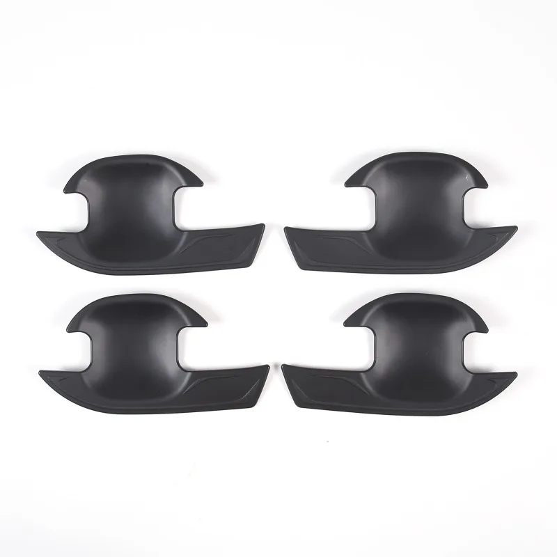 ABS (أسود - بدون نص) مقبض الباب الخارجي لوعاء الباب لسيارة Ford Ranger 2015-2021 ملحقات السيارات الخارجية #5