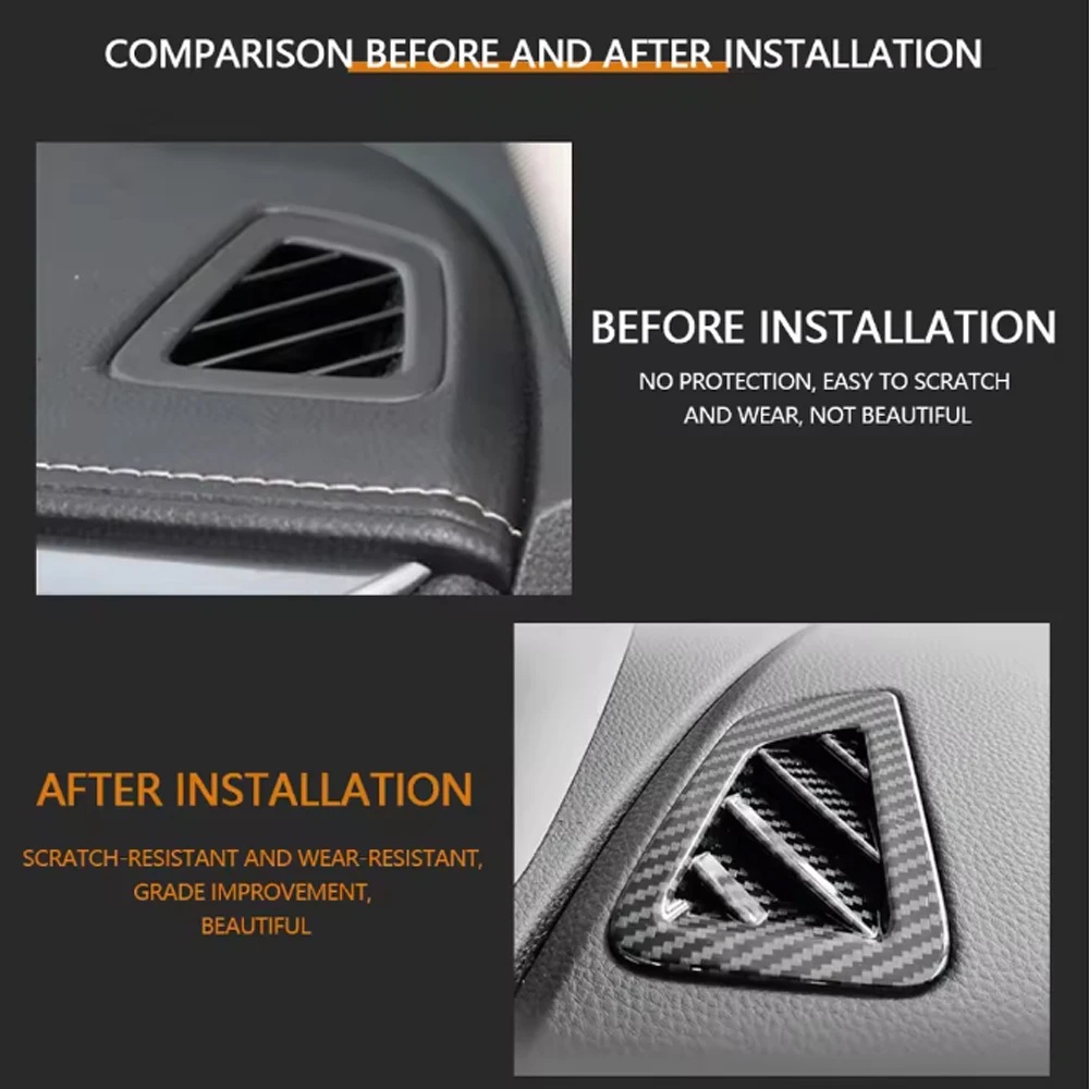 سيارة الجبهة غطاء مخرج الهواء ل ايسوزو Dmax D-max 2021 2022 2023 2024 التيار المتناوب تنفيس ملصق الديكور تقليم الملحقات الداخلية #2