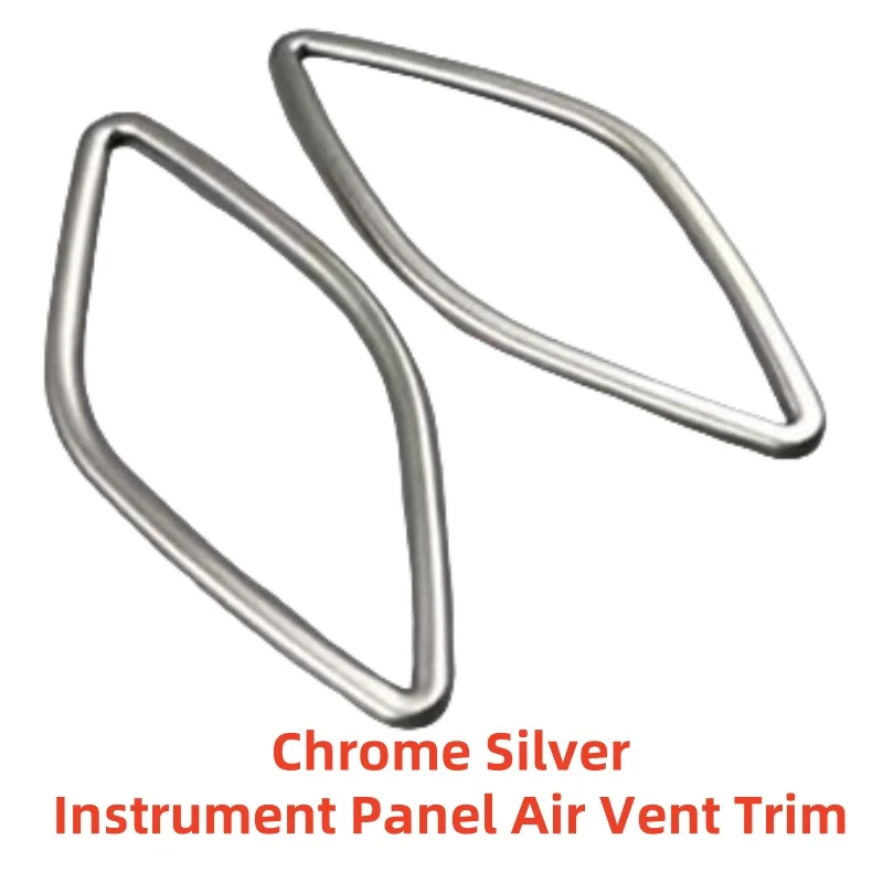 Car upgrade Chrome Silver Instrument Panel Air Vent Trim Decoration For Audi A3 8V Car Modification Accessories