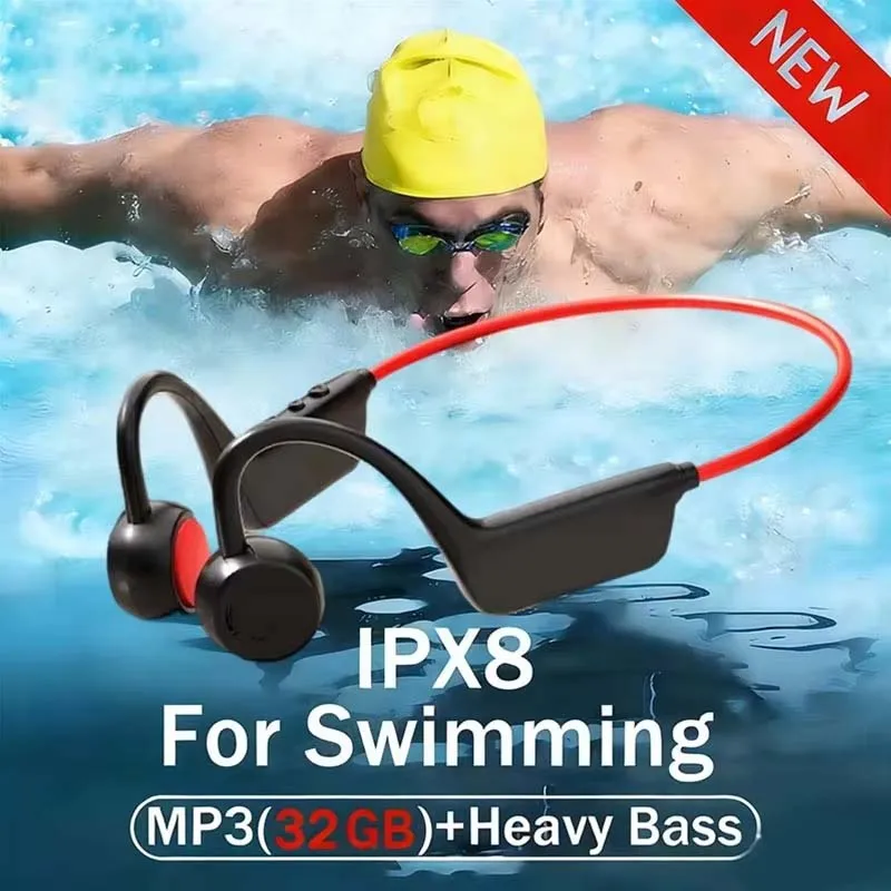 2026 New  Bluetooth Earphones Non In Ear Running Sports Waterproof Hanging Earphones Air Bone Conduction Bluetooth Earphones Hot