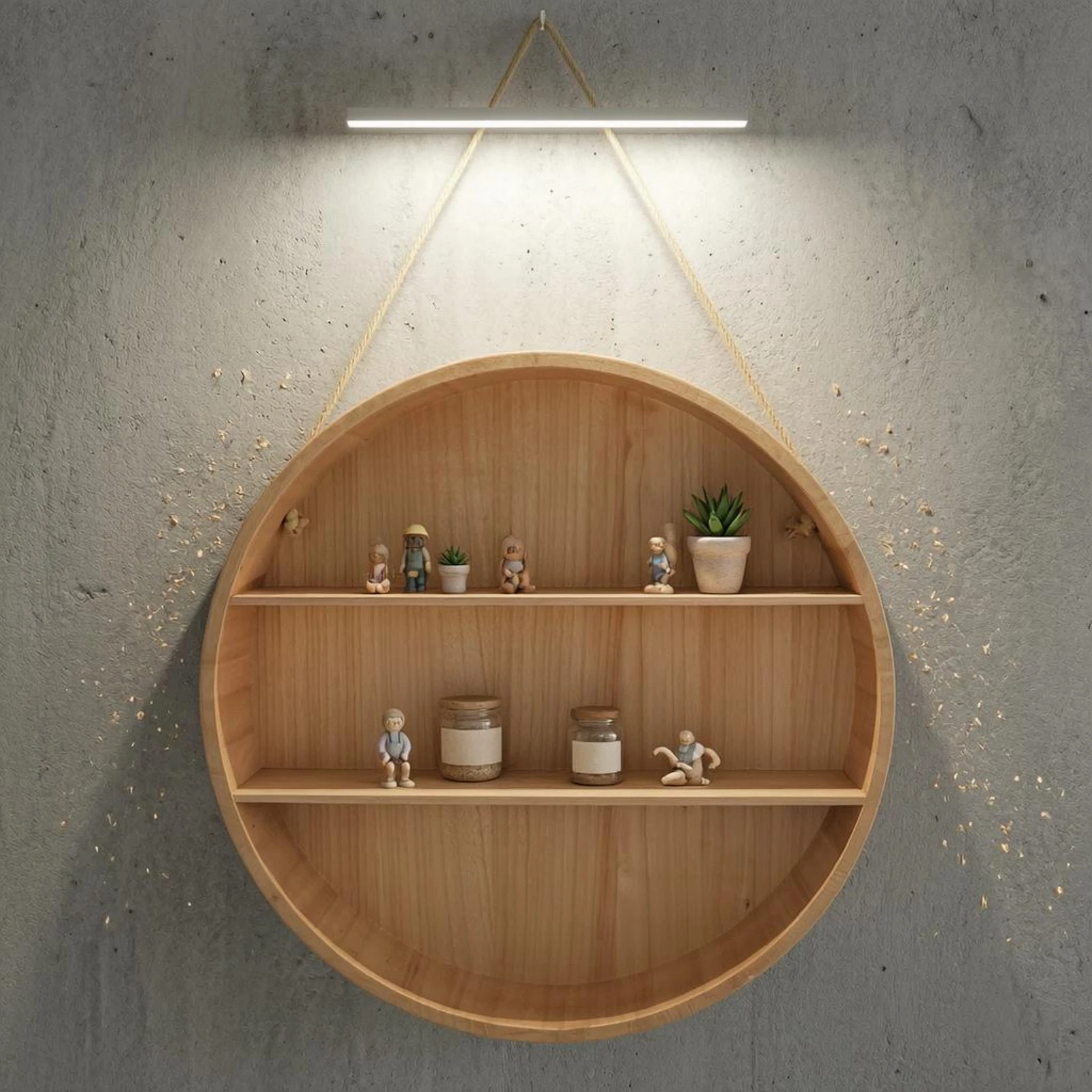 Étagère murale suspendue, cadr - Frame Display Wood avis et prix