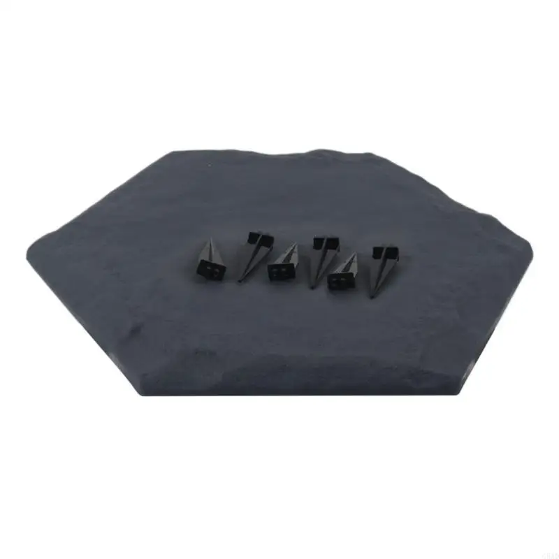 Floor Tile Pavers Mimicking Stone Appearance for Reliability Outdoor Use Add Character to Your Garden C5AD