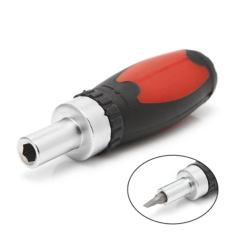 ไขควงประแจวงล้อ Ratchet Handle Screw Driver เหล็กคาร์บอน 6.35 มม. Drop Shipping