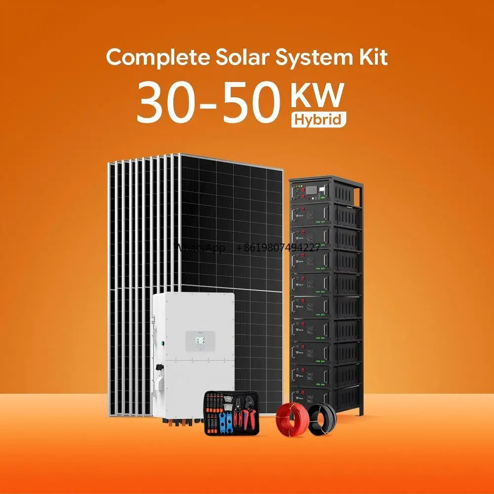Small C&I Energy Storage 30KW-50KW HV LiFePO4 Battery 50kWh 100kWh 200kWh Expandable Stack for Solis Deye Hybrid Inverter Roof