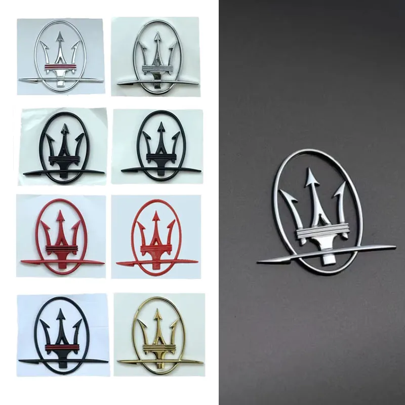 Emblema Lateral 3D ABS para Carro, Decalque para Porta-Malas para Maserati Granturismo MC12 Gransport Quattroporte MC20 Granlusso GT Levante Coupe