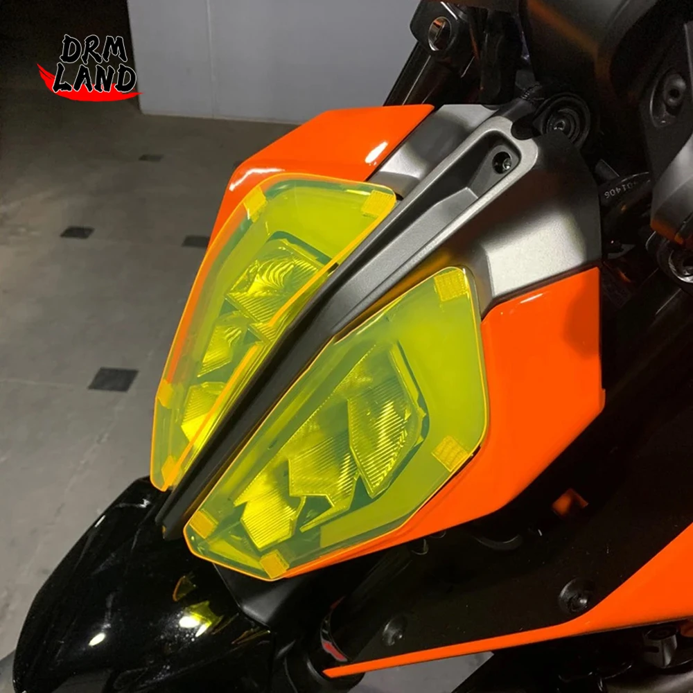 Duke Scheinwerfers chutz Schild Bildschirm Linsen abdeckung Scheinwerfer Schutz Motorrad Zubehör für Duke390 Duke790 2019 2021 2012-2015