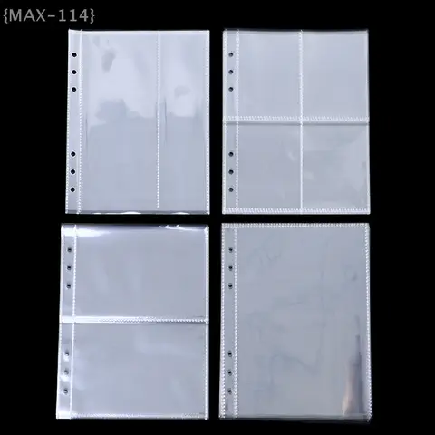 Bilashmart 【Ja】A5 Photo Album Refill Sleeves - 10pcs Standard Clear Plastic Transparent Pages for Binder, Photo Protector