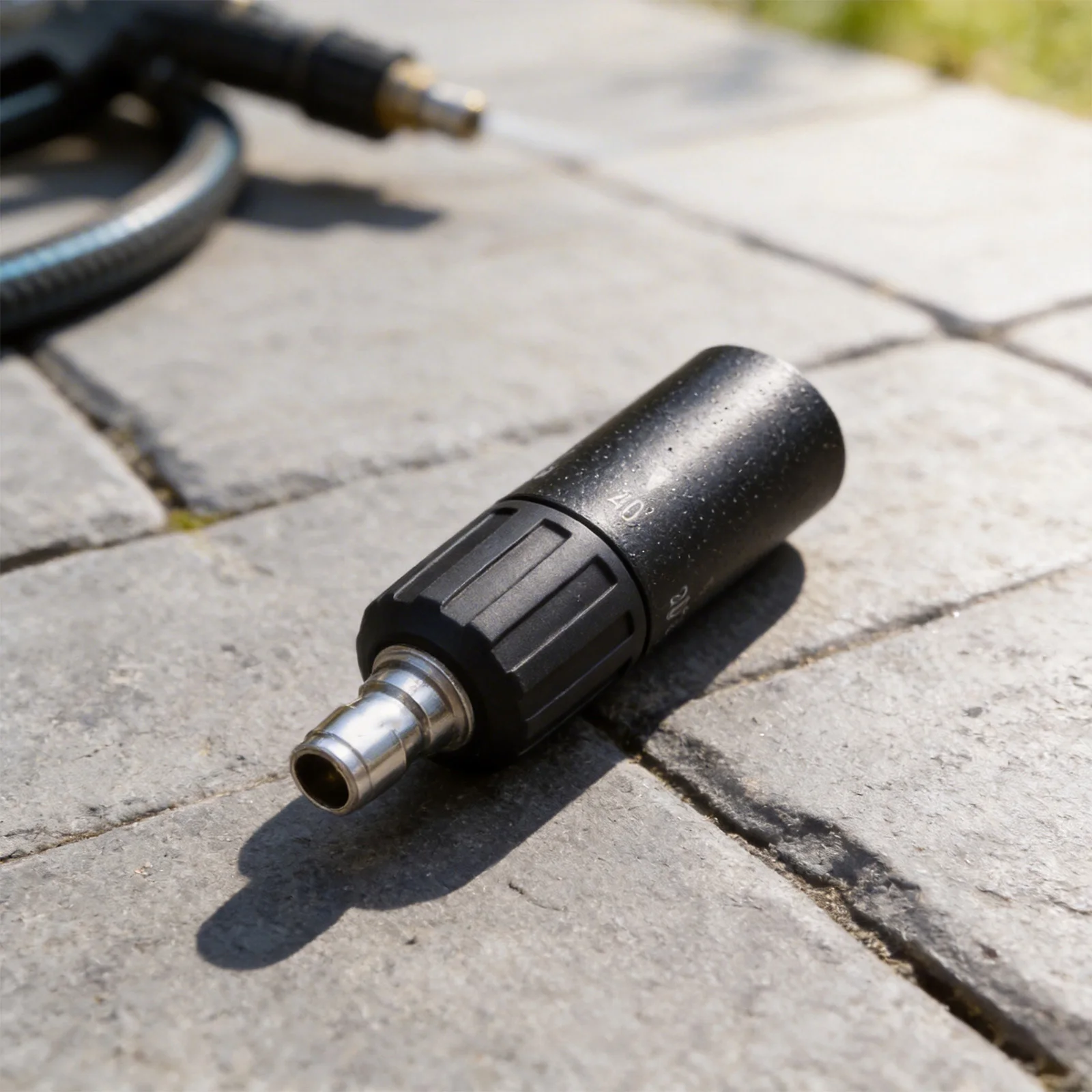 5in1 High Pressure Cleaner Nozzle with Alloy Material and Five Spray Settings Including 0 20 40 65 Degrees for Car Washing