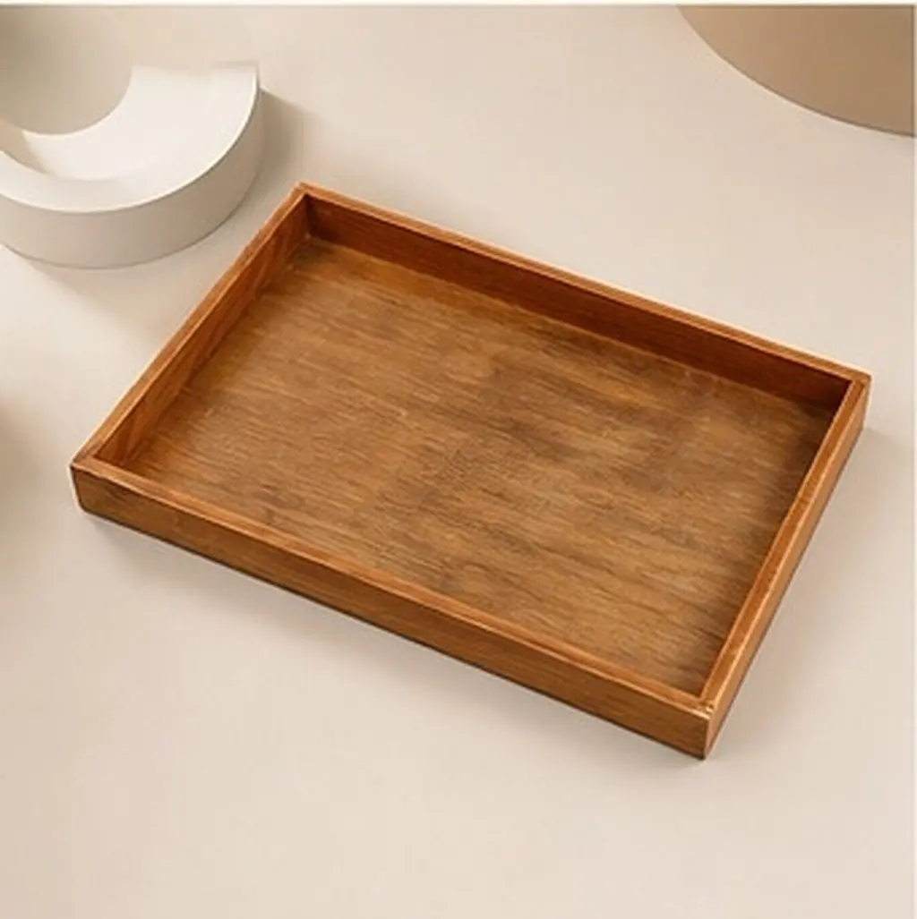 Solid Wood Storage Box Wooden Desktop Organizer Handmade Natural Wood Decorative Container for Jewelry Small Items Home Office