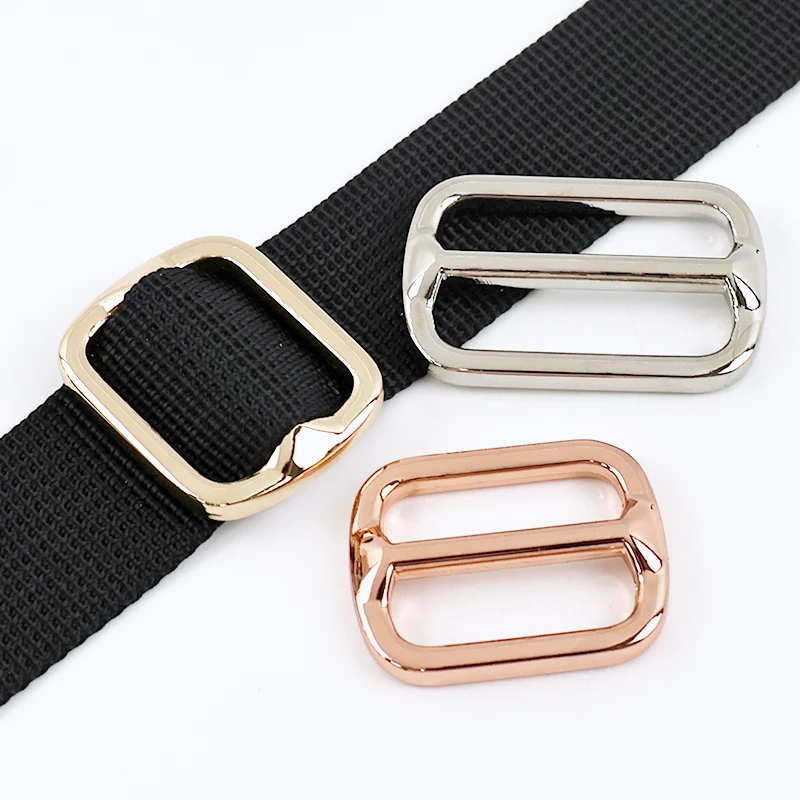 Hebillas de correa de Metal de 5-20 piezas, 20/25/32/38mm, ajuste rectangular, hebilla Tri-Glide, mosquetón para bolsos, deslizadores, gancho de anillo, accesorios DIY