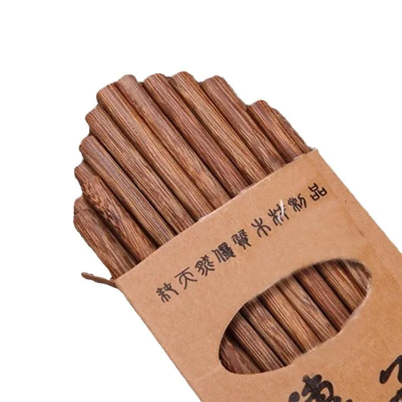 10 Pairs Natural Rosewood Chopsticks Reusable Healthy Chinese Wooden Chop Sticks Sushi Food Stick Tableware Kitchen Utensils New