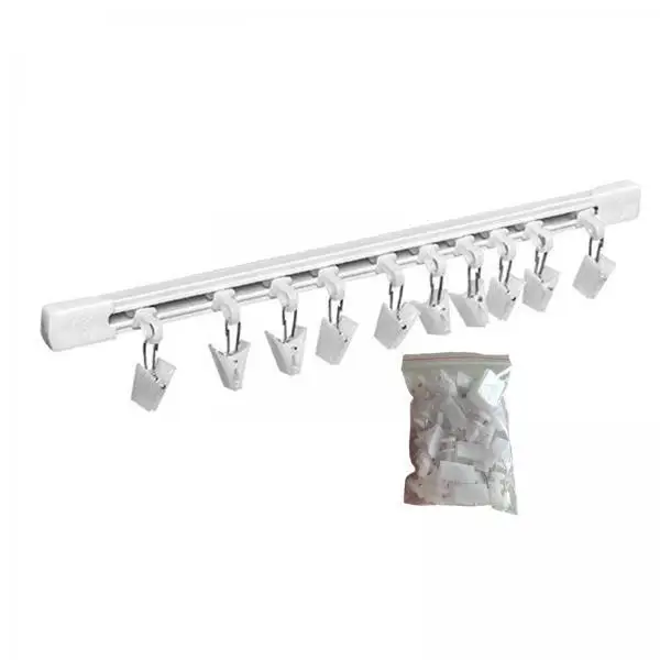 Headband Organizer Sliding Rail Wall Rack Scrunchie Holder Plastic Hair Accessory Storage for Room