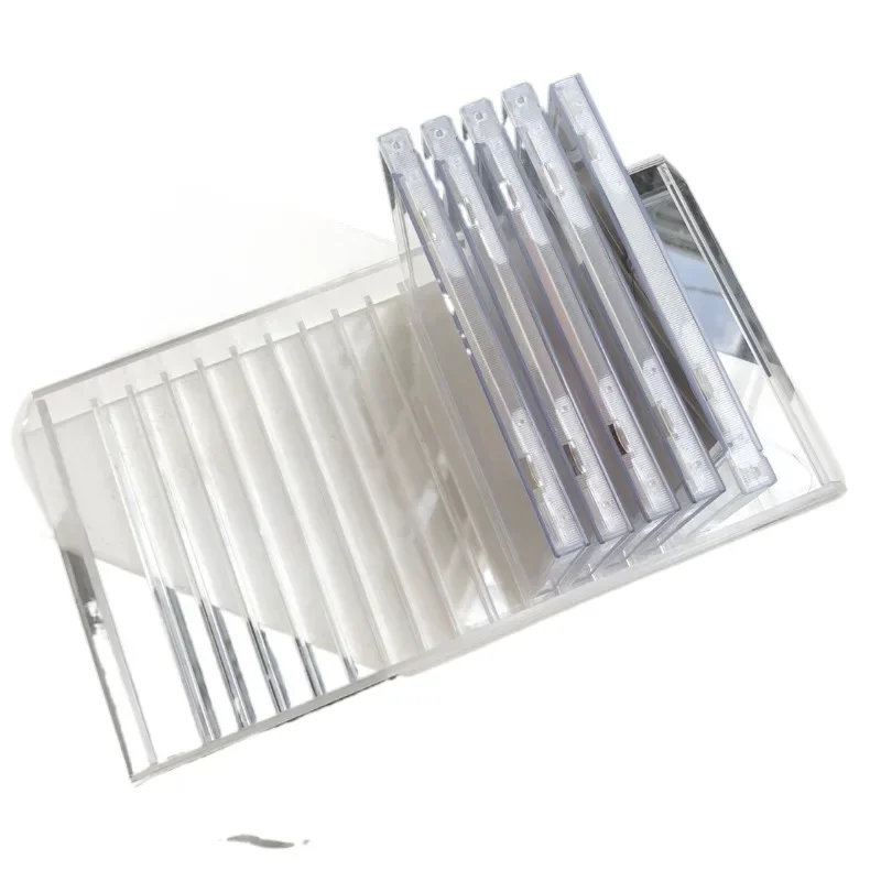 

Simple acrylic transparent multi-grid desktop CD box, disc storage box, CD display rack