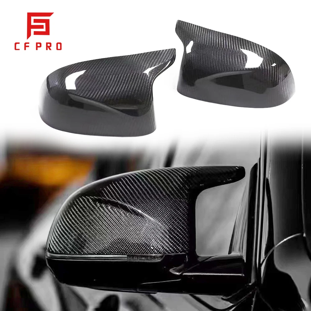 Dry Carbon Fiber Car Mirror Cover Replacement Style Mirror Cover For BMW F97 X3 X4M X5 X6 Accessories