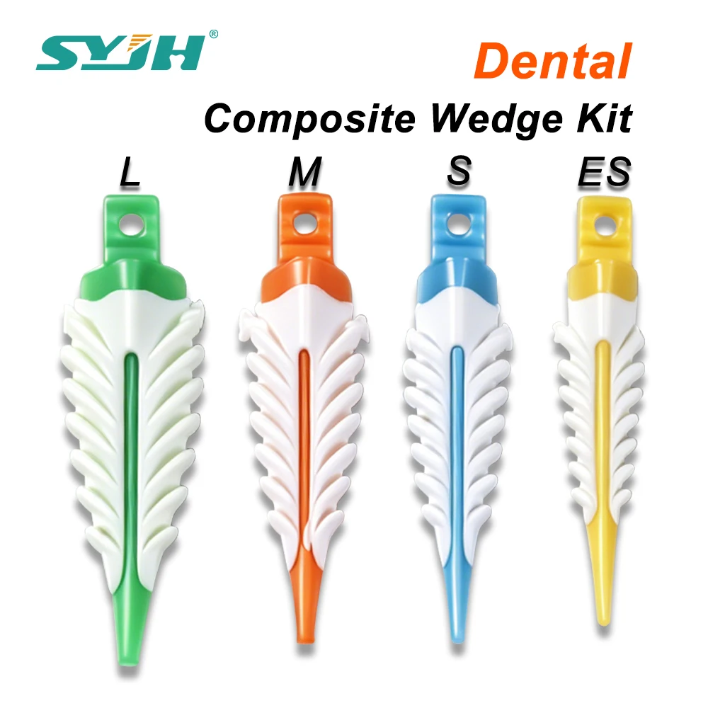 

Dental Composite Wedge Kit Mixed 100pcs & Single 40pcs Dentistry 4 Models ES S M L for Tooth Protection & Restoration Tools
