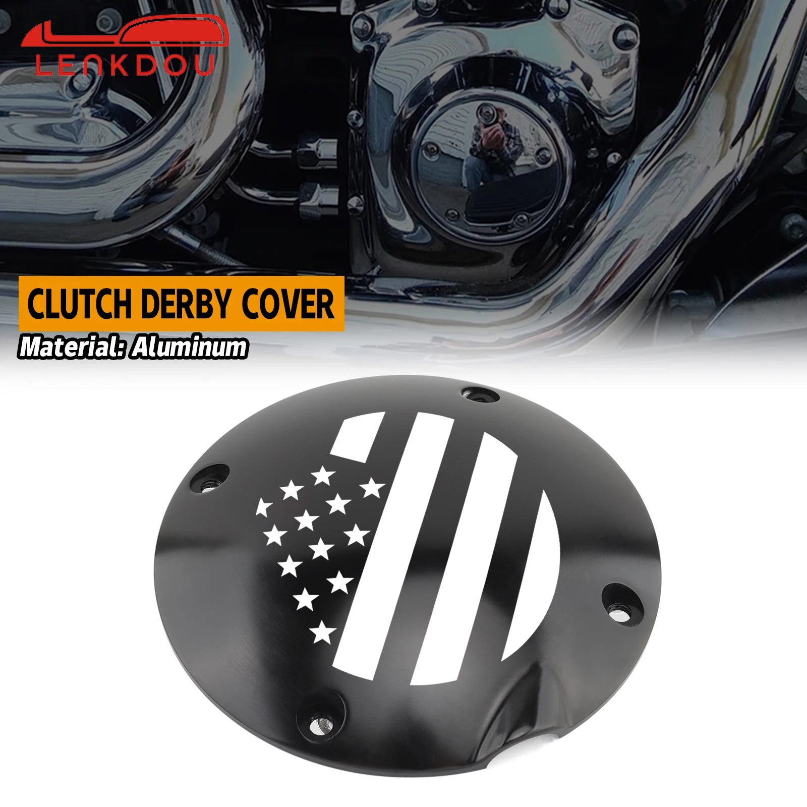 Motorcycle Skull Dome Shaped Clutch Derby Cover For Harley Sportster 883 1200 XL XLH 1994-2003 Moto Accessories Black Chrome