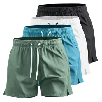 Gym Shorts Men’s Sports Sweatpants Pockets Gym Casual Shorts Basic Lightweight Pants Running Jogging Beach Shorts Men Swimwear ﻿ 4