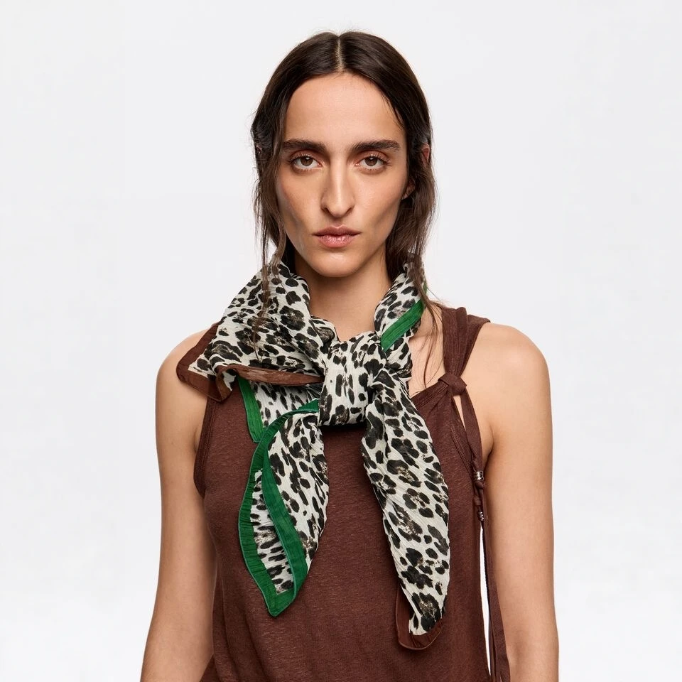 bimba-y-leopard-print-scarf-women's-folded-design-versatile-decorative-necktie-spring-autumn-season-unisex