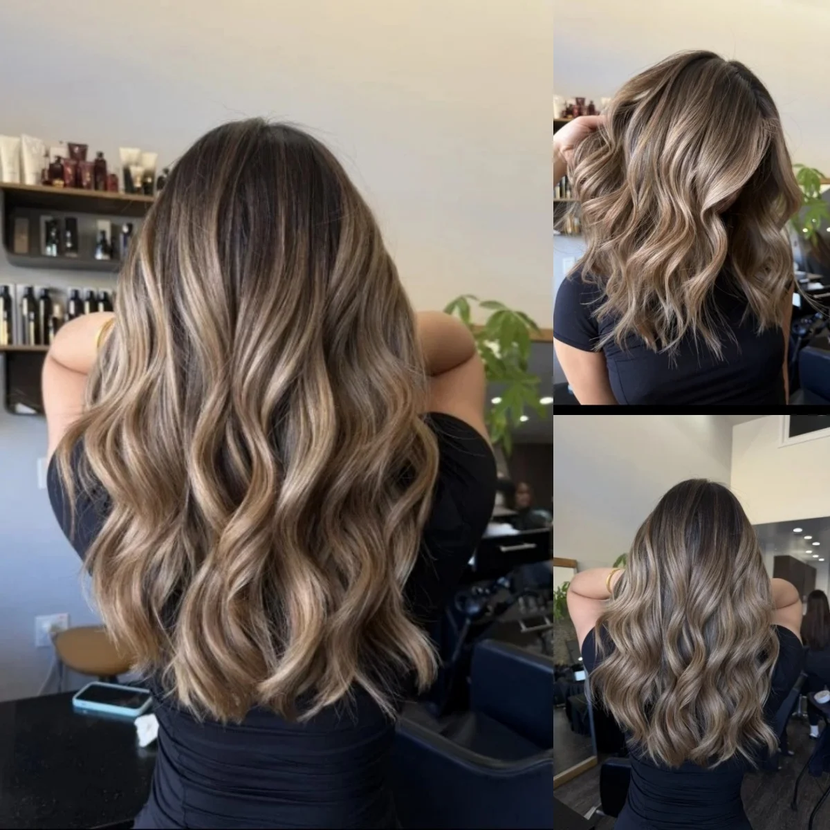 

Красивые объемные женские парики Ombre Brown 13*4 HD Синтетический парик фронта шнурка 180% Плотность Вечеринка Косплей Ежедневный парик шнурка Женский