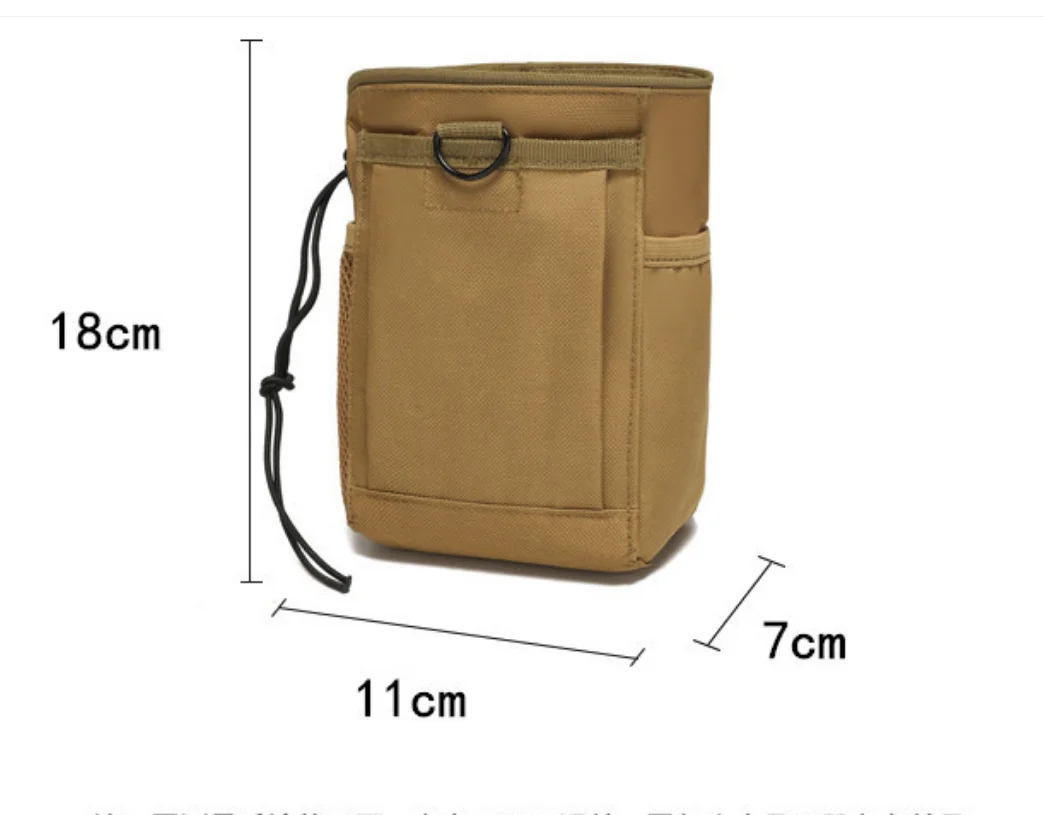Lightweight Camouflage Molle Drop Bag 3-5L Wearproof 600D Nylon Outdoor Recycle Waist Pouch Sport Utility Storage Bag