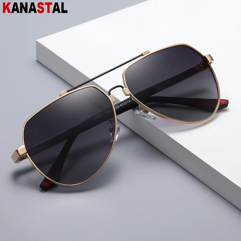 Men\'s Polarized Sunglasses UV400 Fashion Pilot Sun Glasses Male Metal Eyeglasses Frame Driving Flying Fishing Cyling Eyewear