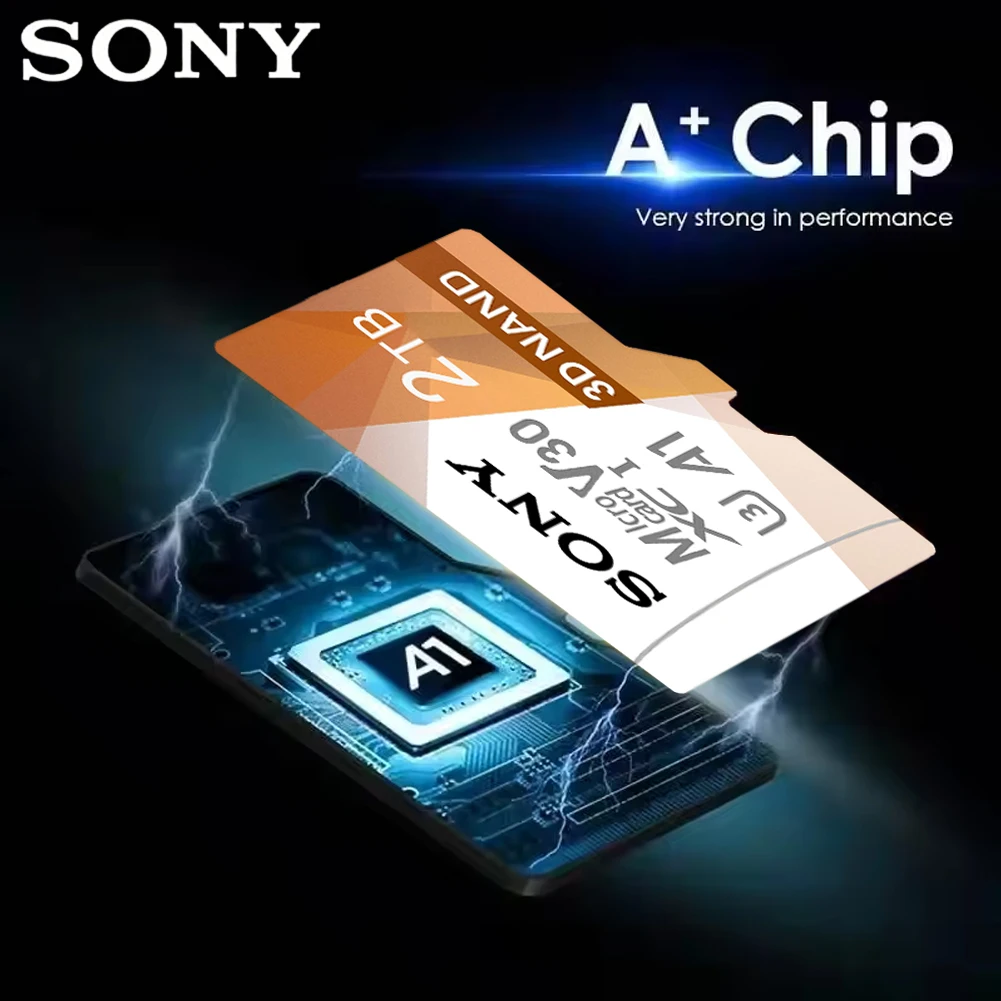 SONY Micro TF SD Card Extreme Memory Card 2TB 1TB UHS-I A1 U3 4K Video High Speed SD /TF Card for Camera GoPro DJI Nintendo