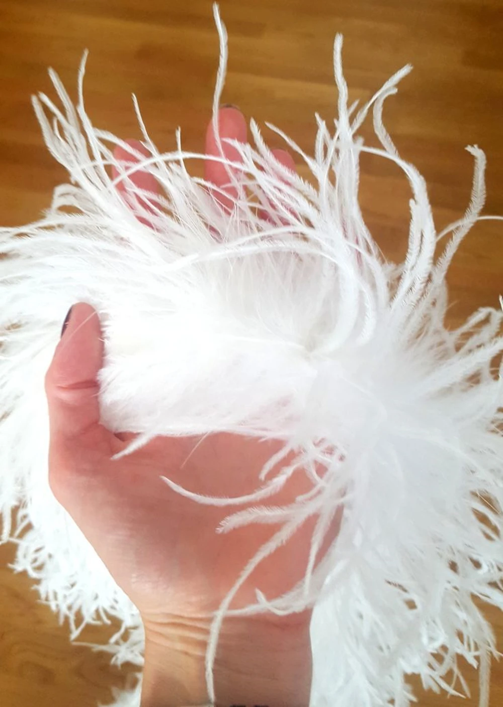 Single Ostrich Feather Boa White Fluffy Shawl for Wedding Stage Clothing Shawl 2 Meter Real Plume Trims Dyed Various Wholesale