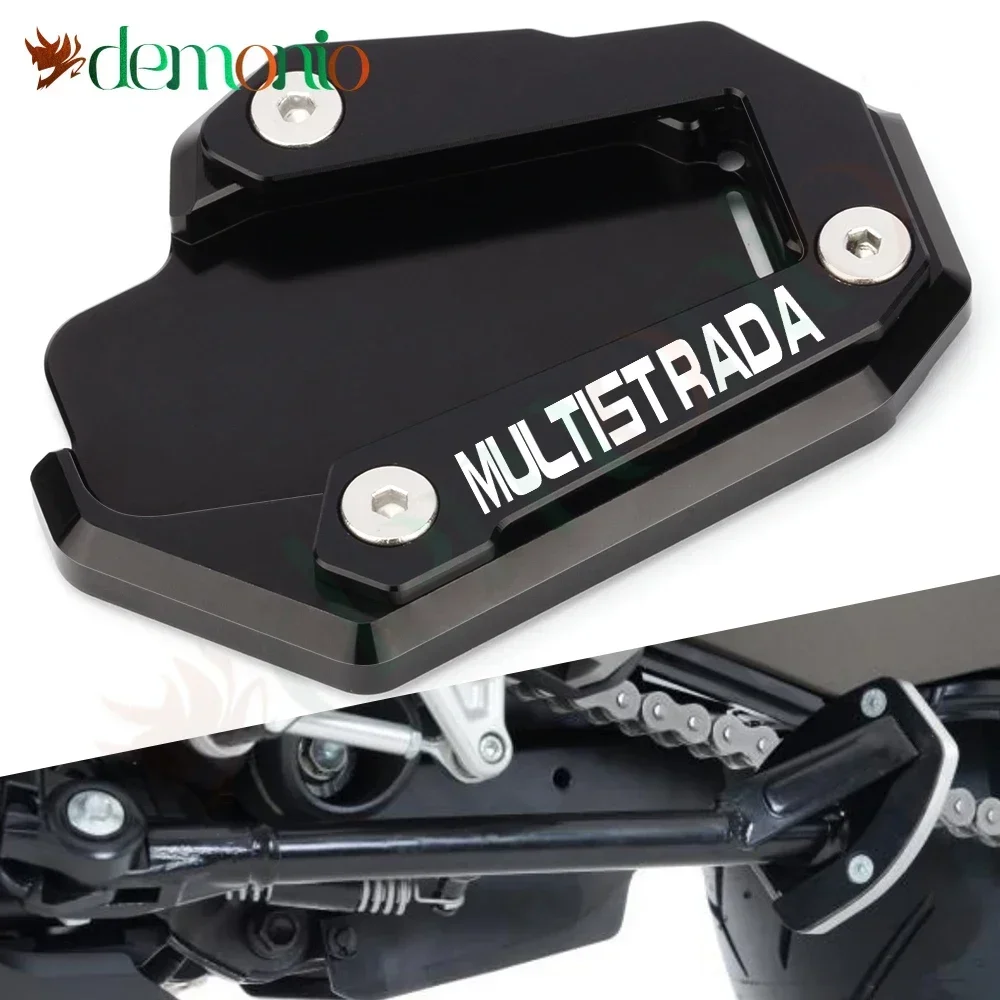 

Motorcycle Accessories For Ducati monster 1200 Monster 1200R/S monster821 Foot Kickstand Side Stand Extension Enlarger Plate Pad