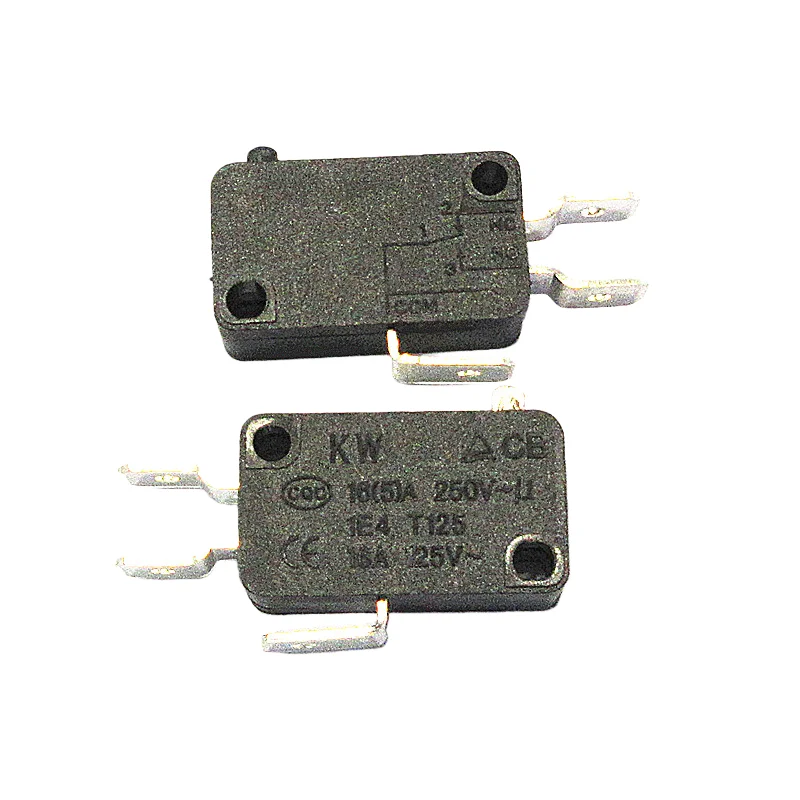 KW8 series copper contact foot width 6.3MM large micro switch travel limit micro point touch switch