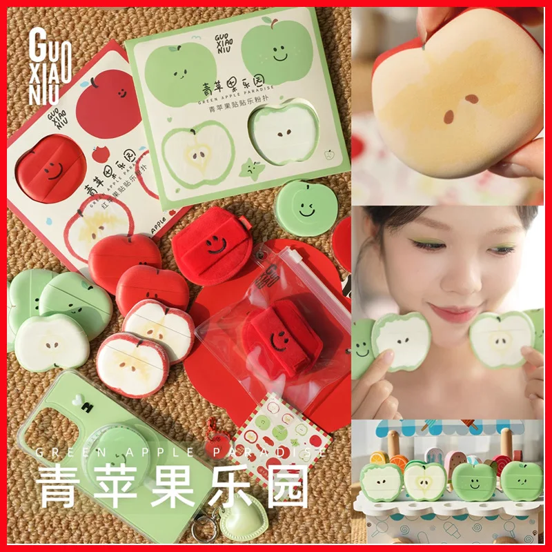Guo Xiaoniu Apple Marshmallow Powder Puff Podkład w Płynie Suchy i Mokry Korektor w Podwójnym Użyciu Naklejka Poduszka Powietrzna