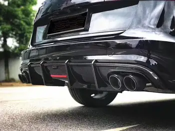 VACOMUL 碳纖維後擴散器唇擾流板,適用於Audi A6 Sline S6 C7 C7.5 2013-2020(不適用於 A6 基本款),保險桿保護裝置 8 best sales 奧迪A6 C7車身套件 - №5