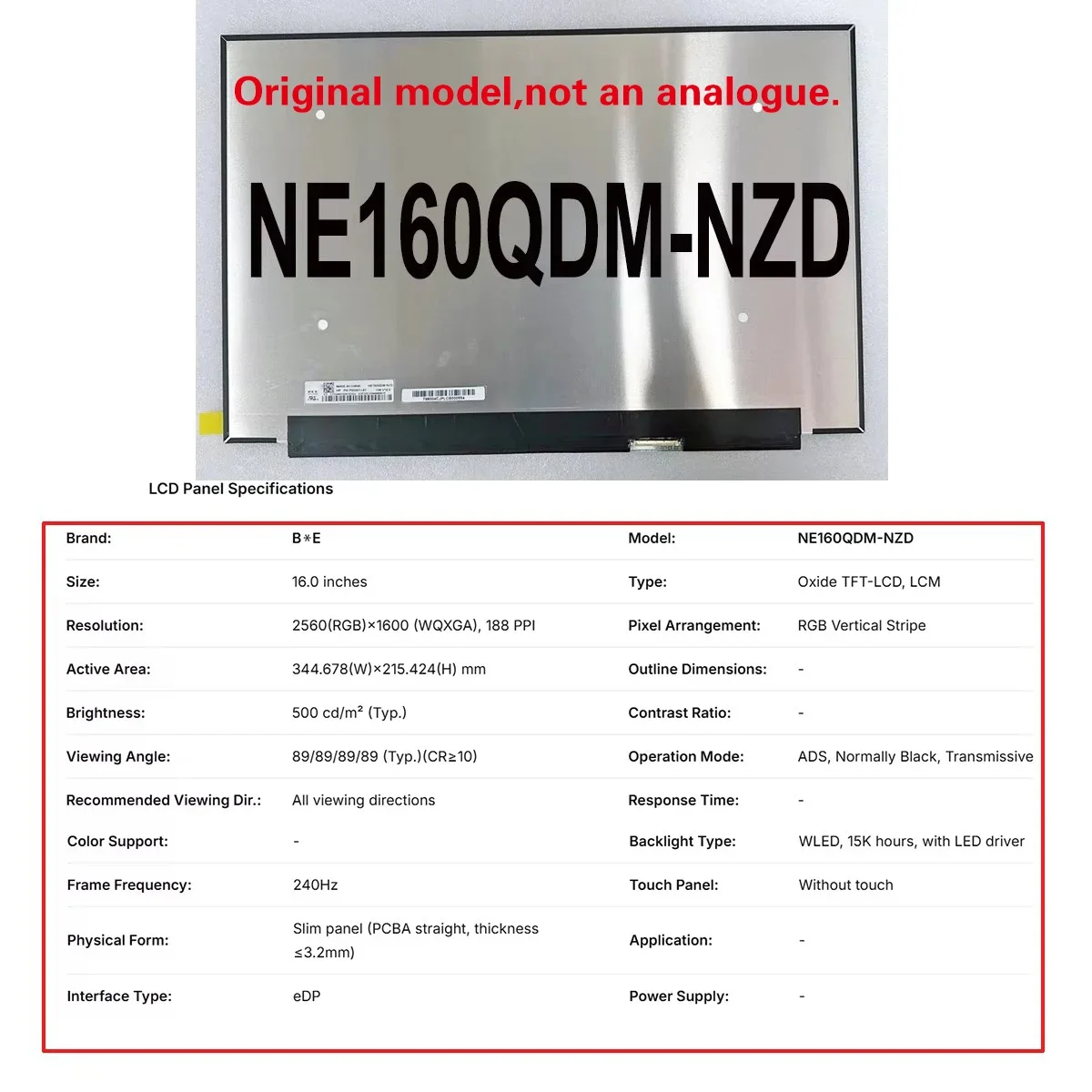 NE160QDM-NZD 16
