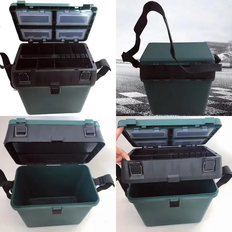 Wholesale Portable Fishing Tackle Storage Box Multifunctional Tool Bait Container