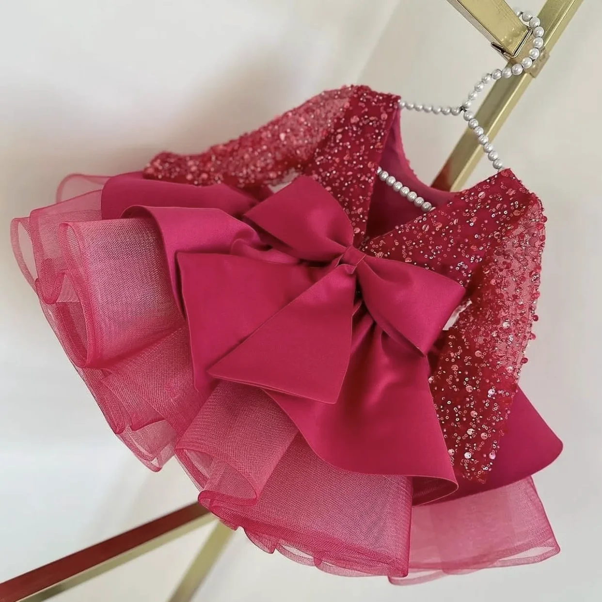 

New sequin mesh birthday party dress V-neck tulle fluffy cake dress for special occasions girls dress ballet girls costume