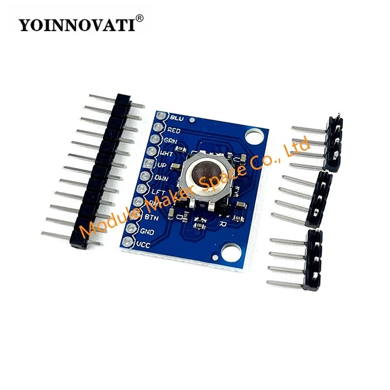 ICSH044A Hall Effect 360°Trackball Sensor 5-Key Navigation Module Compatible with BlackBerry Trackball Breakout Board Module