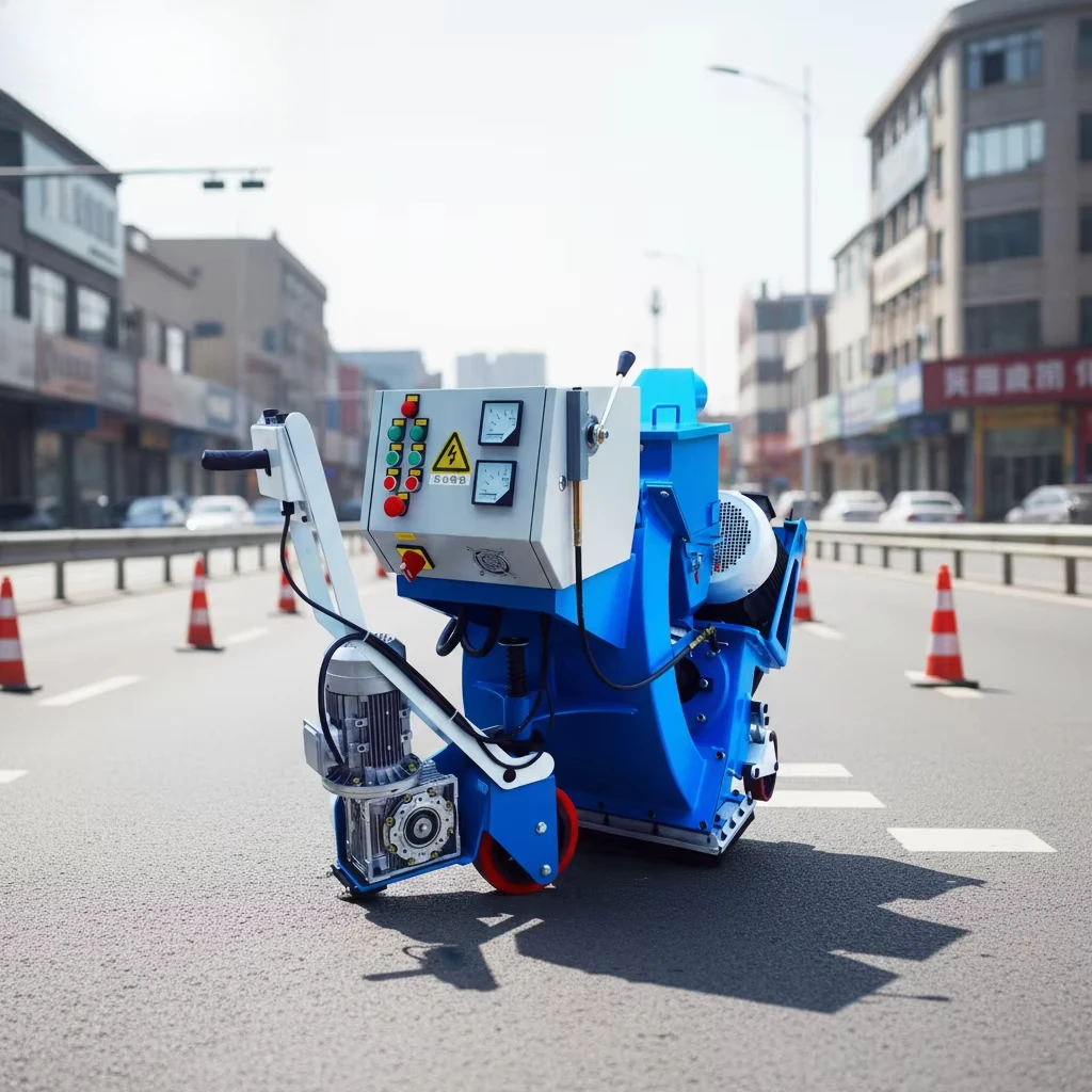 Pavement Shot Blasting Machine PLC Burnishing Hand Push Mobile Bridge Concrete Asphalt Grinding Small Steel Customised